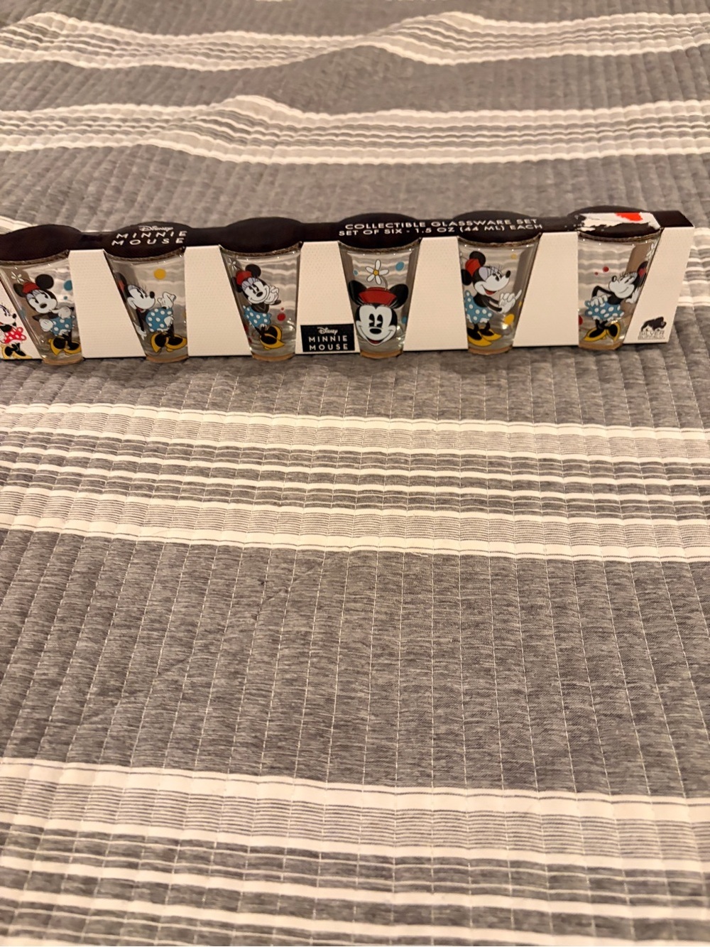 NEW Minnie Mouse Collectible Shot Glass Set - Multicolor